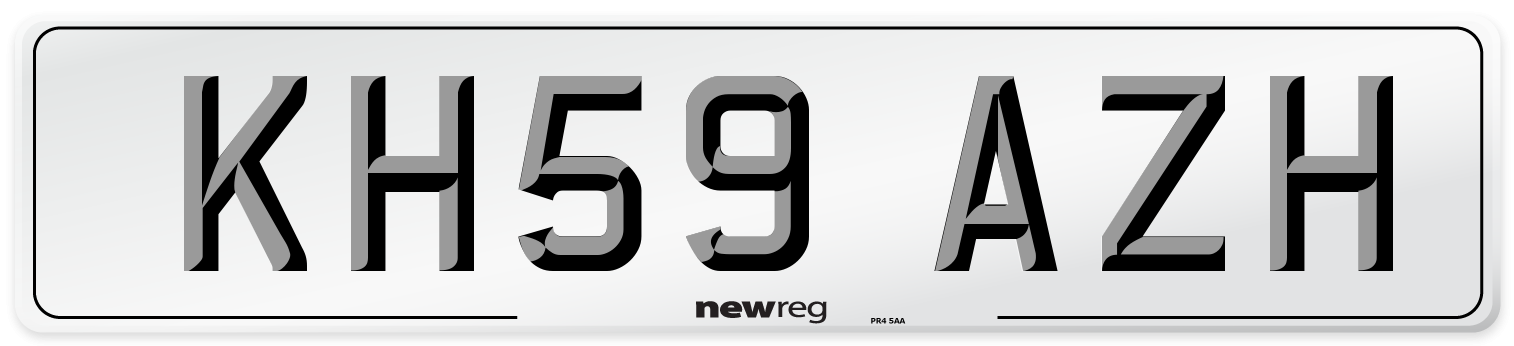 KH59 AZH Number Plate from New Reg